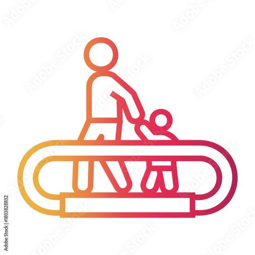 parenting Line Gradient Icon