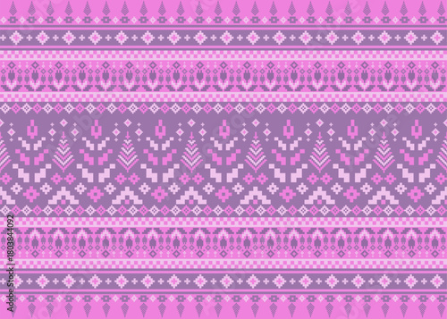 beautiful pixel tribal pattern inspired by each native pixel fabric wayuu African native American southeast Asian traditional textile Thai silk pattern Aborigine Australian Columbian pattern fabric