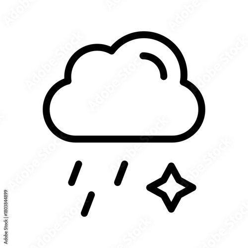 Sleet Icon Pack – Minimal Winter Weather Symbols Collection for Apps, UI, and Web Design