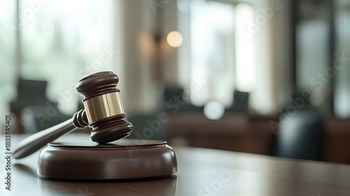 gavel and book