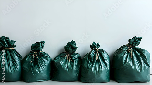 garbage bags on the street