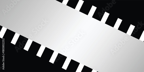Smooth vector transition from black to white. Abstract broken stripes. For wall design, interior, polygraphy, clothing,