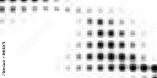 Halftone faded gradient texture. Grunge halftone grit background. White and black sand noise wallpaper. Retro pixilated vector backdrop