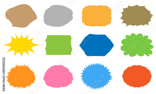 フキダシのセット38