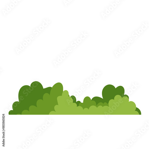 Green Bush Illustration