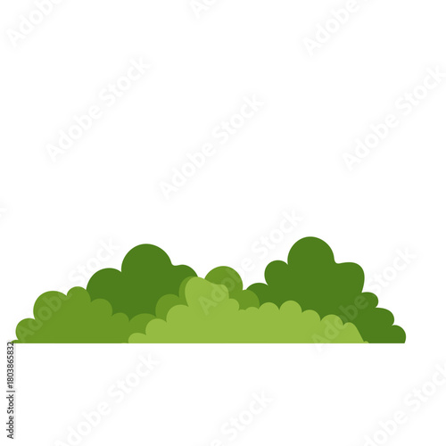 Green Bush Illustration