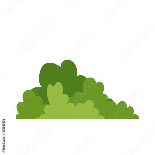 Green Bush Illustration
