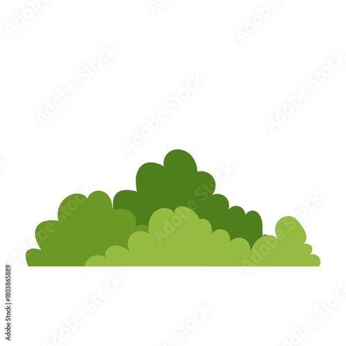 Green Bush Illustration