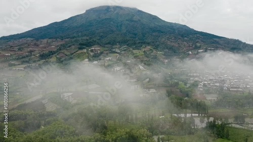 fog over the mountains