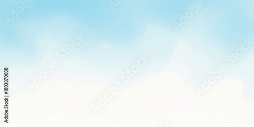 Abstract light blue and white gradient background soft pastel color blend smooth vector illustration for banners and presentations