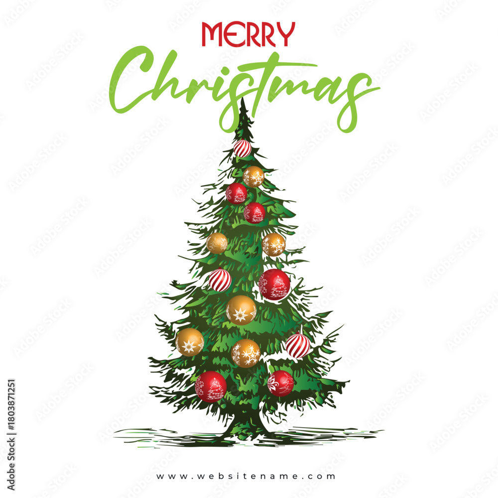 Naklejka premium Christmas background design