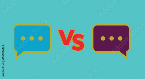 Compare popular messaging applications with this engaging communication icon