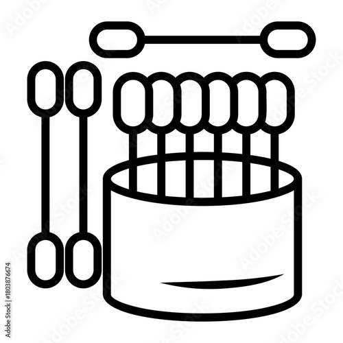 personal hygiene Line Icon