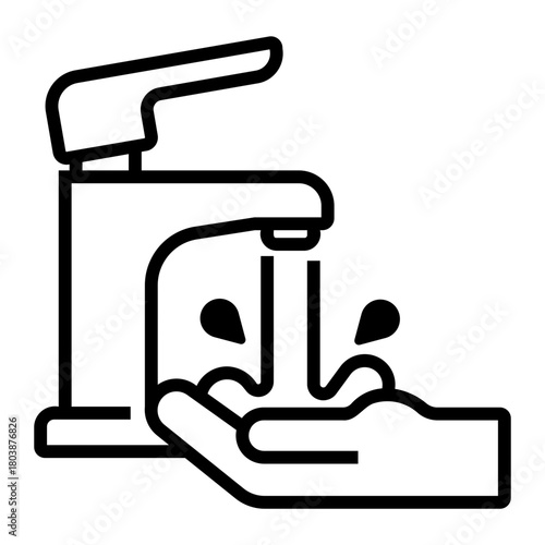 personal hygiene Line Icon