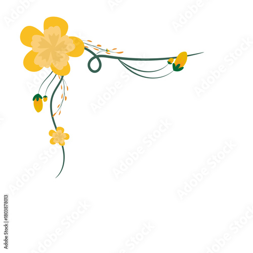 Decorative Floral Corner