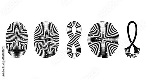 Unique fingerprint set with identity patterns security authentication
