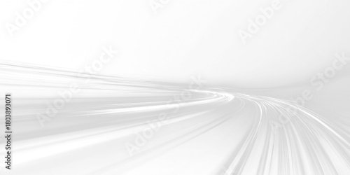 Fotografía Dynamic glowing swirl with white shimmer lines creates motion and depth