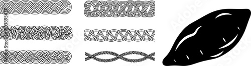 Braided Pattern Borders Set

