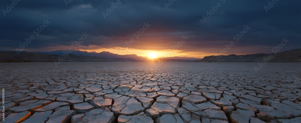 Fototapeta premium The key word represents a climate change tipping point like a ticking time bomb.