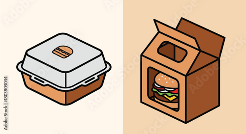 Grab delicious burger meal in a box and enjoy tasty street food now