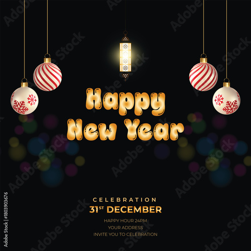 Happy new year 2026 celebration