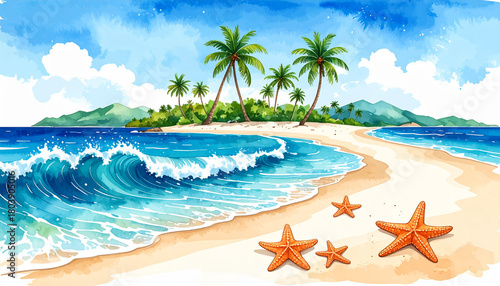 tropical beach background