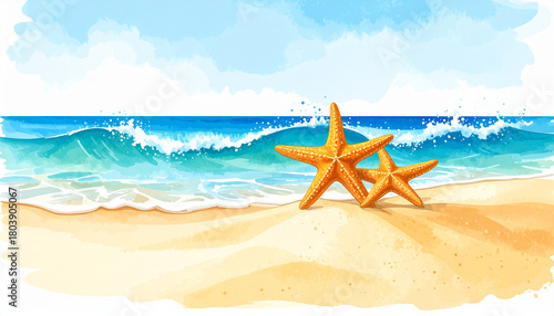 starfish on the beach