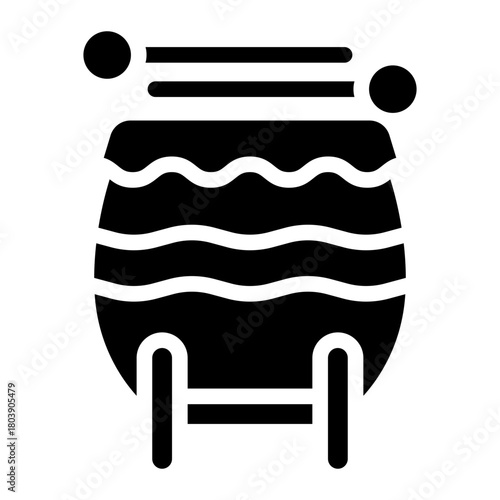 drum icon vector