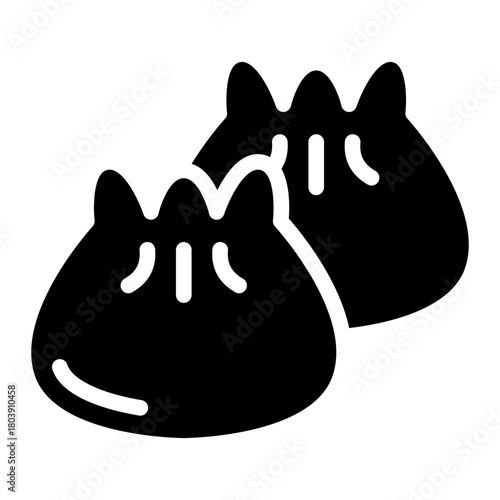 dumpling icon vector