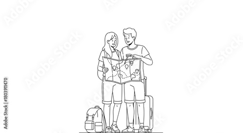 Planning a fantastic vacation exploring new destinations together now