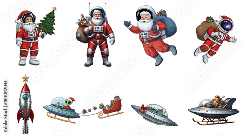 christmas objects using space theme Christmas in Outer Space  christmas with alien concept