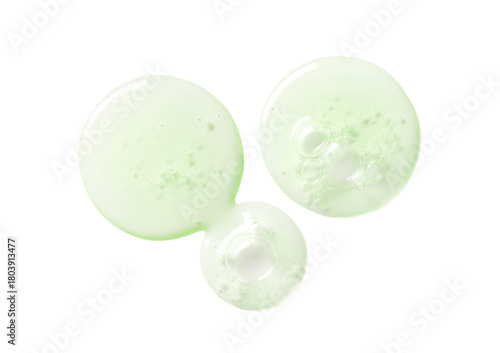 drop of serum gel close-up on a transparent background cosmetic products