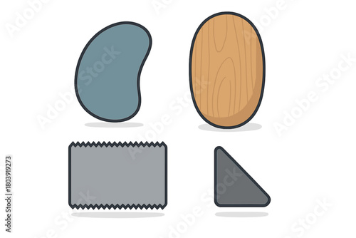 Professional pottery and sculpting tools including wooden and metal ribs and scrapers