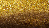 Luxuriöser goldener Glitzerhintergrund mit funkelnden Partikeln und sanftem Farbverlauf von hell nach dunkel.