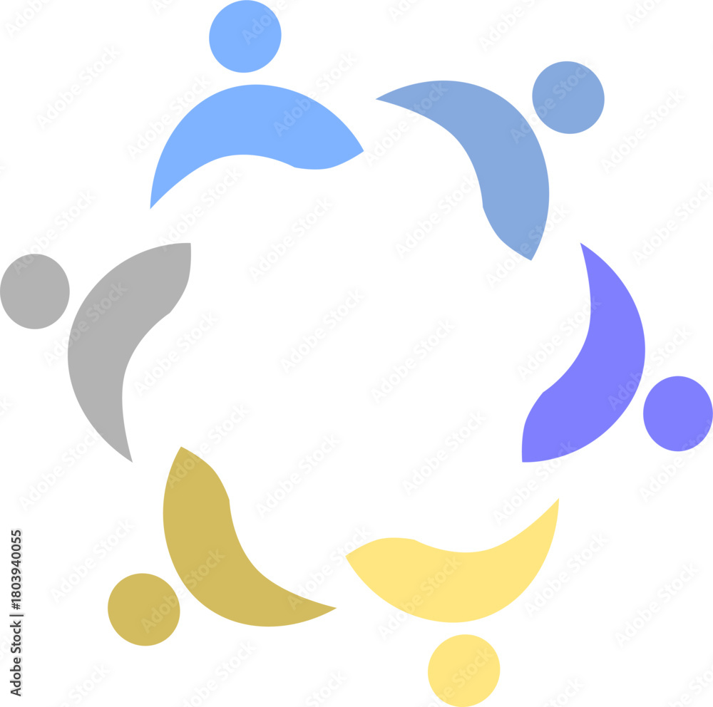 Fototapeta premium PEOPLE CONNECTED UNION TEAM TEAMWORK SIGN LOGO 