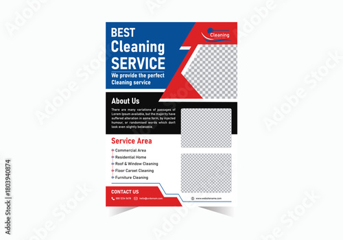 Cleaning services flyer template