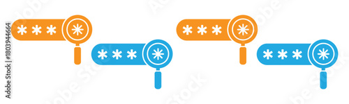 Trendy design icon of search password 