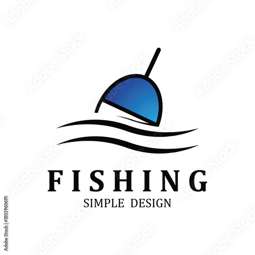 fishing logo vector. fishing club emblem, fishing community logo and fishing tournament logo