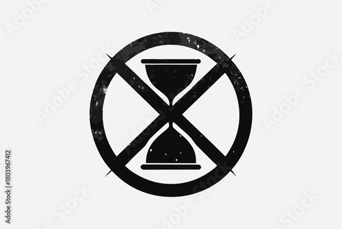 Time to go hourglass and clock vector illustration icon design