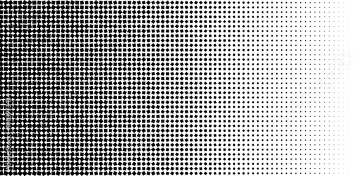 Dotted halftone gradient texture. Vanishing polka dot background.