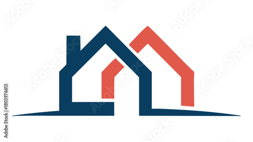 Abstract real estate house logo