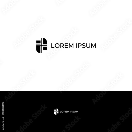 Abstract Geometric Logo Design with Rectangles and a Modern Touch for Creative Branding