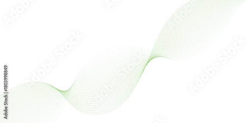 Abstract line wave background. Technology abstract lines on white background. Undulate Grey Wave Swirl, frequency sound wave, twisted curve lines with blend effect.	