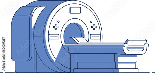 Medical Imaging Technology An Illustration of an MRI Scanner for Diagnostic Purposes