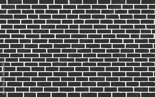 Aged brick wall pattern featuring rough grunge details and worn texture ideal for retro urban background