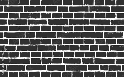 Aged brick wall pattern featuring rough grunge details and worn texture ideal for retro urban background