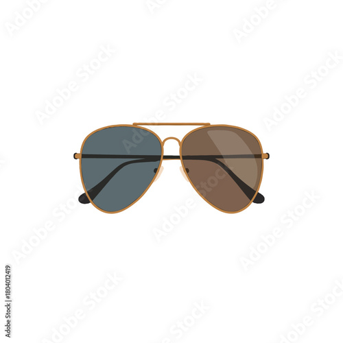 Stylish aviator sunglasses with gradient lenses offering sun protection and enhancing fashionable