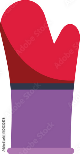 Kitchen oven mitt protecting hands while cooking, baking, or handling hot cookware