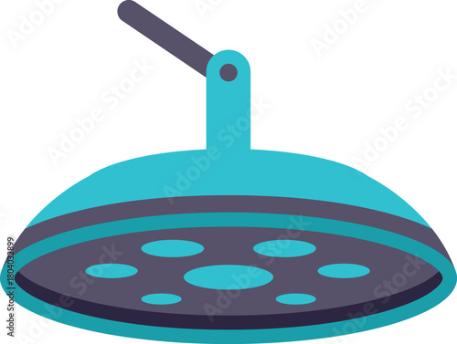 Surgical lamp providing focused light in operating room, essential tool for modern medical procedures