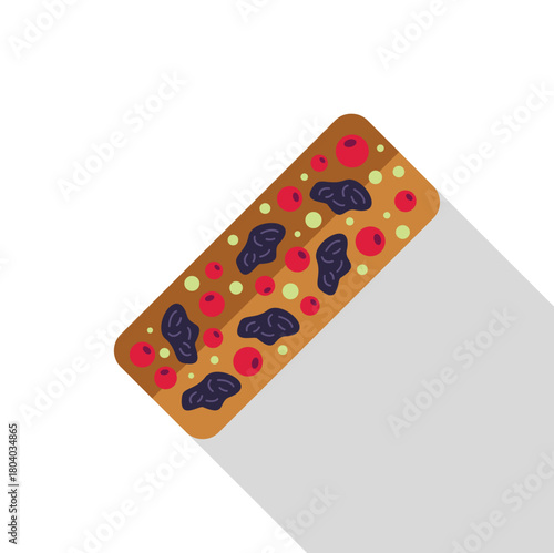 Nutritious protein bar with cranberries and nuts offering a healthy and convenient energy boost